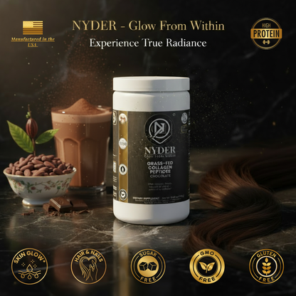 NYDER. Glow From Within Collagen Peptides (Refined Cacao)